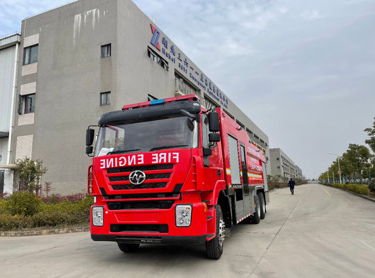 Professional Heavy Rescue Fire Trucks 6X4 10000L With Water And Foam