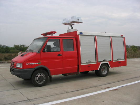 IVECO 95KW Light Rescue Fire Truck 6 Wheeled For Emergency Firefighting