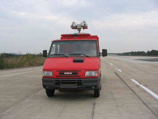 مینی کامیون آتش نشانی IVECO 95KW 4x2 رنگ قرمز برای اطفای حریق