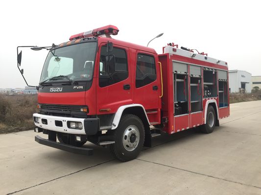 177kw 6 Wheeled Water Tank Fire Truck 6000L Capacity With Double Cabin