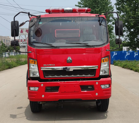 کامیون آتش نشانی HOWO 118KW 4x2 9000L برای آتش نشانی